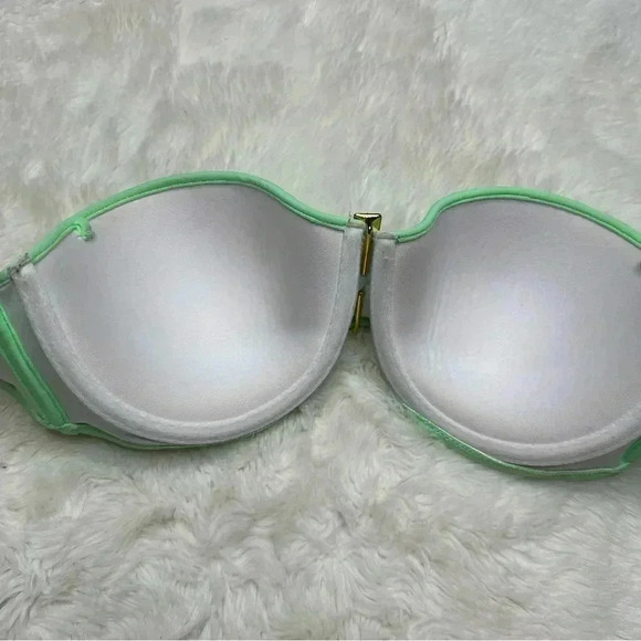 Victoria’s  Secret Strapless Bra Gems Green Size 34D - Picture 15 of 16
